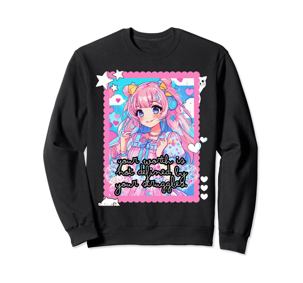 Gothic Dreams Empowered Mind Pastel Sweatshirt - Trendy Graphic for Adults - T-Shirt, Sweatshirt, Hoodie