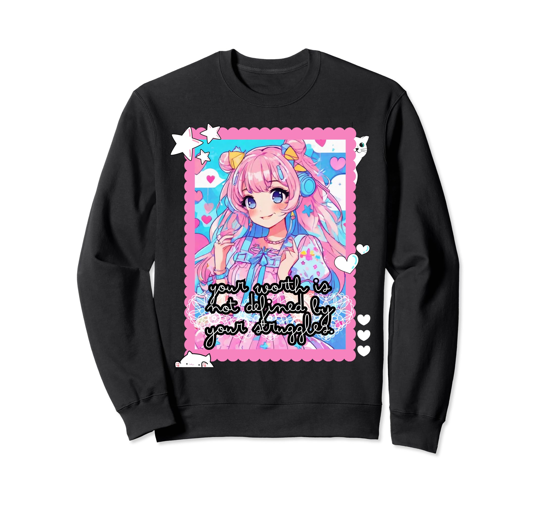 Gothic Dreams Empowered Mind Pastel Sweatshirt - Trendy Graphic for Adults - T-Shirt, Sweatshirt, Hoodie