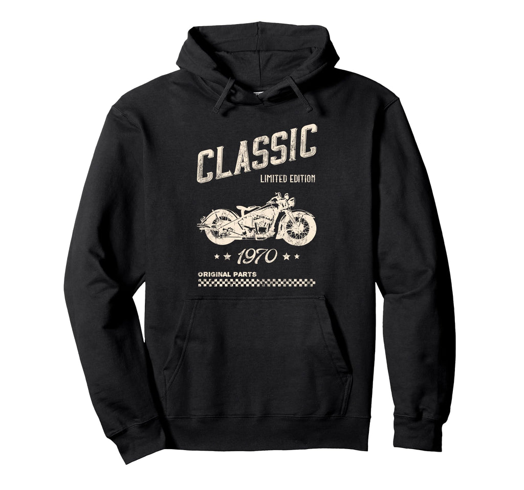 55Th Birthday Motorcycle Born 1970 Hoodie - Aesthetic Graphic Men Women - T-Shirt, Sweatshirt, Hoodie