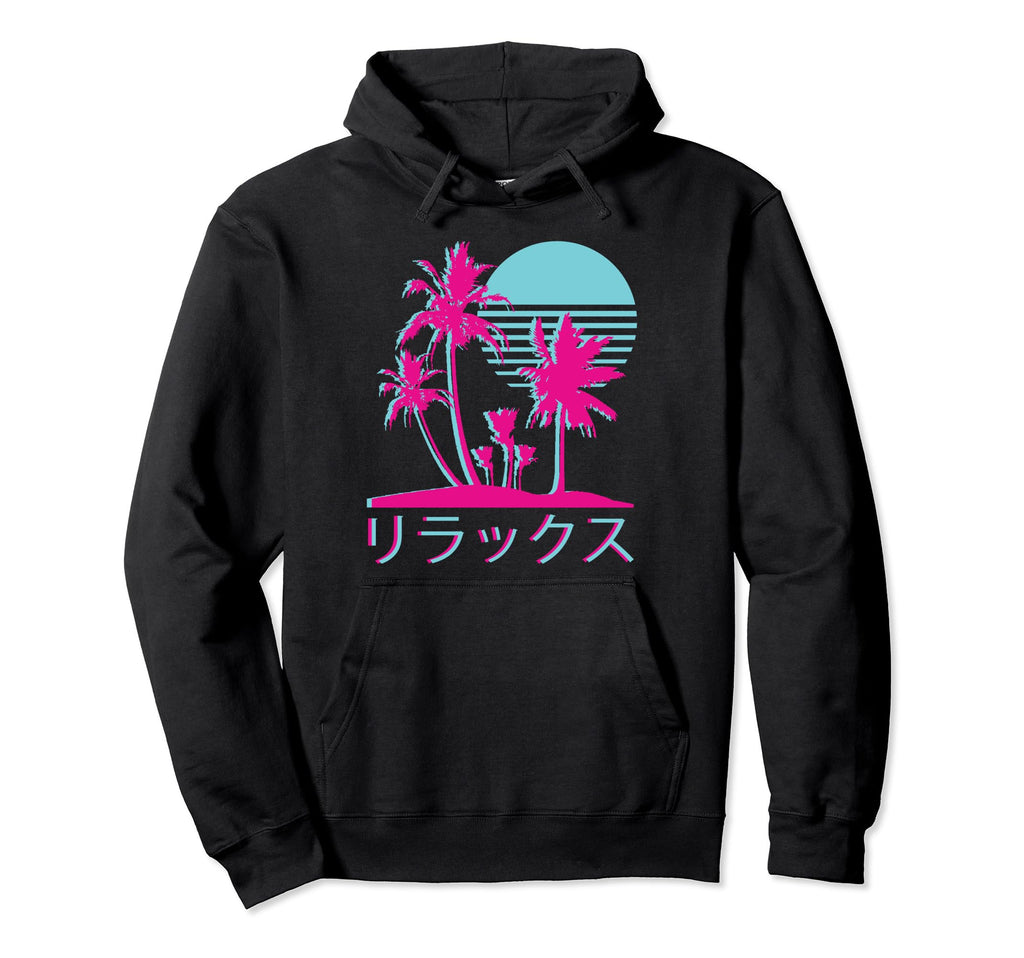 Aesthetic Vaporwave 1980S 1990S Otaku Hoodie - Minimalist Print Unisex - T-Shirt, Sweatshirt, Hoodie