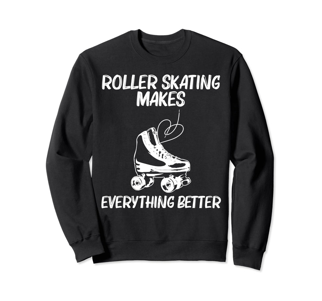 Roller Skating Disco Derby Skates Sweatshirt - Minimalist Print Men Women - T-Shirt, Sweatshirt, Hoodie