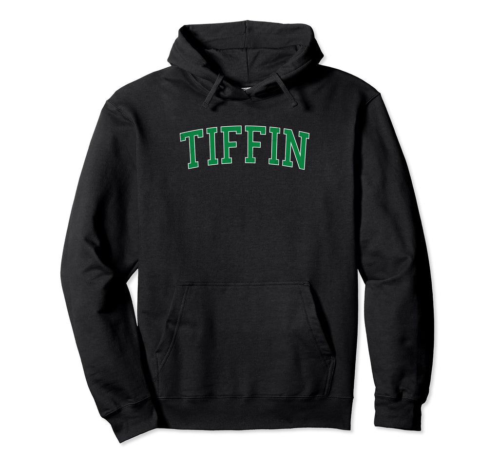 Tiffin Oh Distressed Green Varsity Hoodie - Custom Art Print for Adults - T-Shirt, Sweatshirt, Hoodie