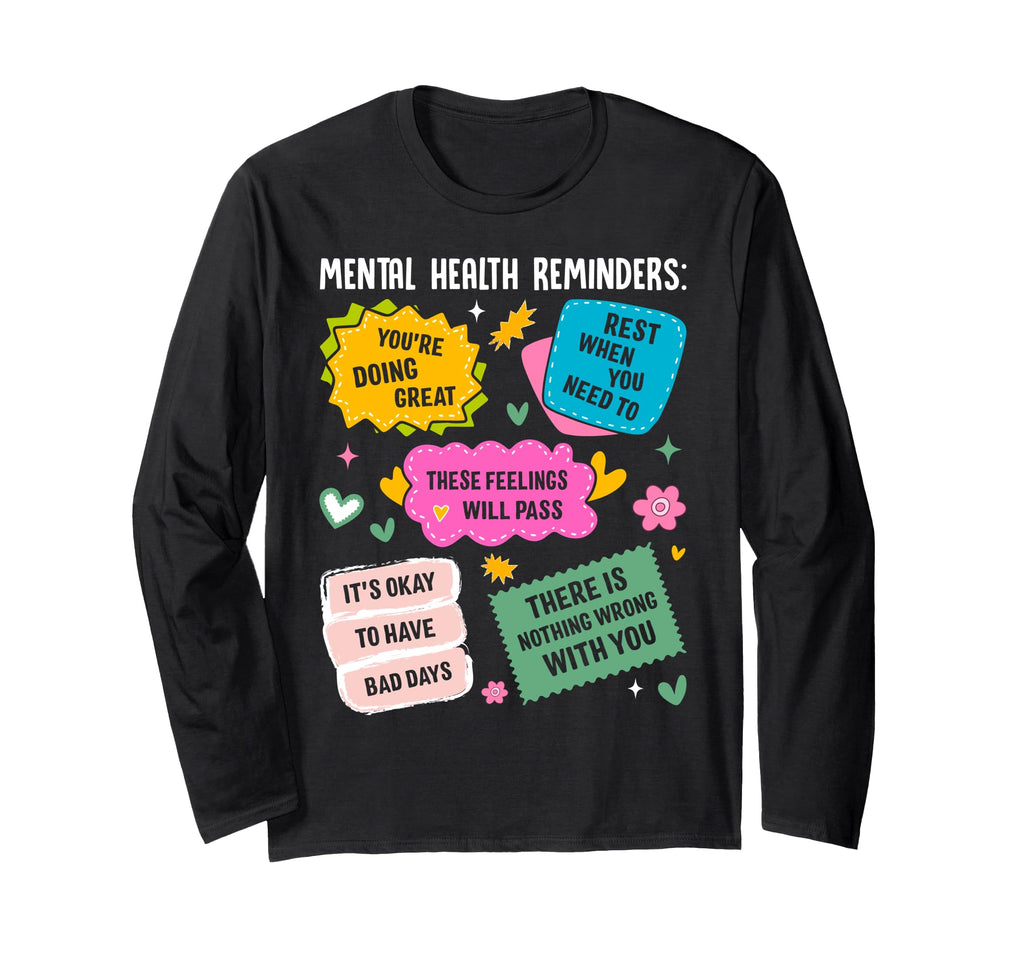 Mental Health Awareness Ribbon Items T-Shirt - Custom Art Print for Adults - T-Shirt, Sweatshirt, Hoodie