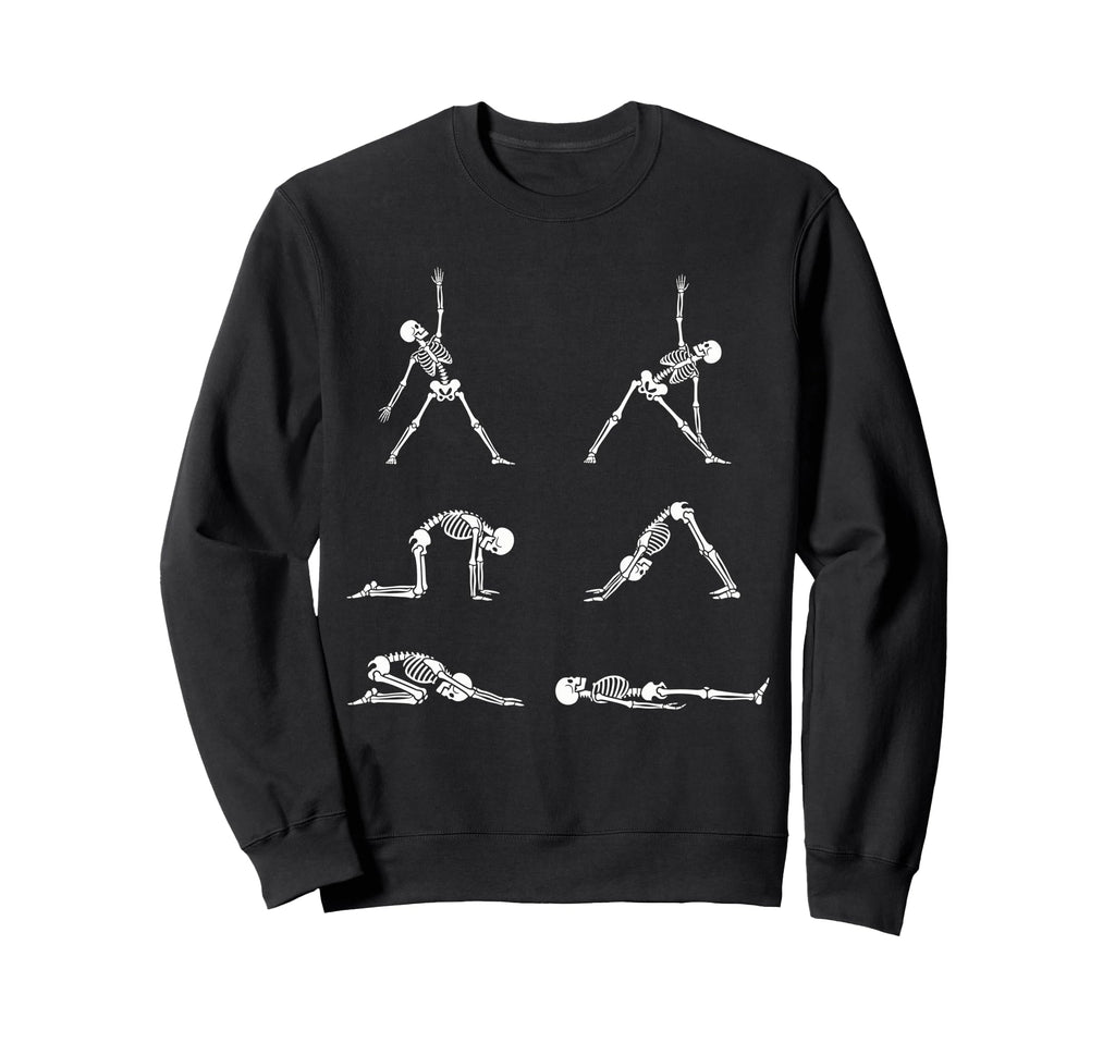 Funny Skeletons Yoga Meditation Chakra Sweatshirt - Trendy Graphic Unisex - T-Shirt, Sweatshirt, Hoodie
