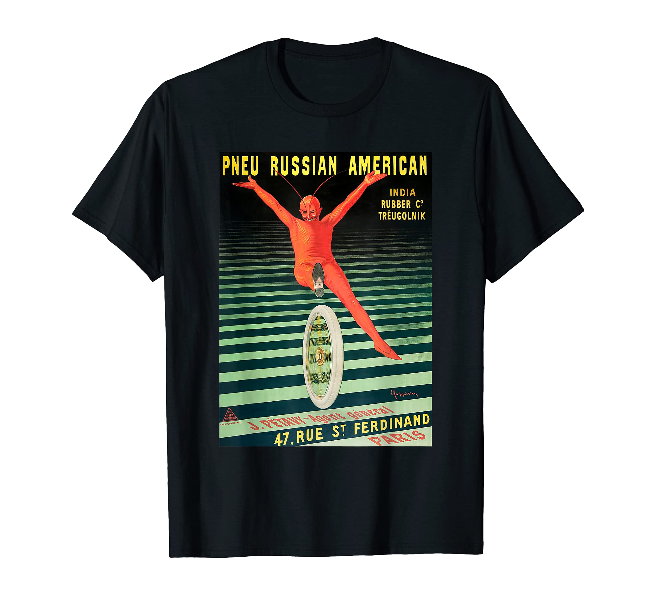 Russian American Tire 1906 India T-Shirt - Minimalist Print Men Women - T-Shirt, Sweatshirt, Hoodie