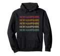 New Hampshire 70S 80S Throwback Hoodie - Custom Art Print for Adults - T-Shirt, Sweatshirt, Hoodie