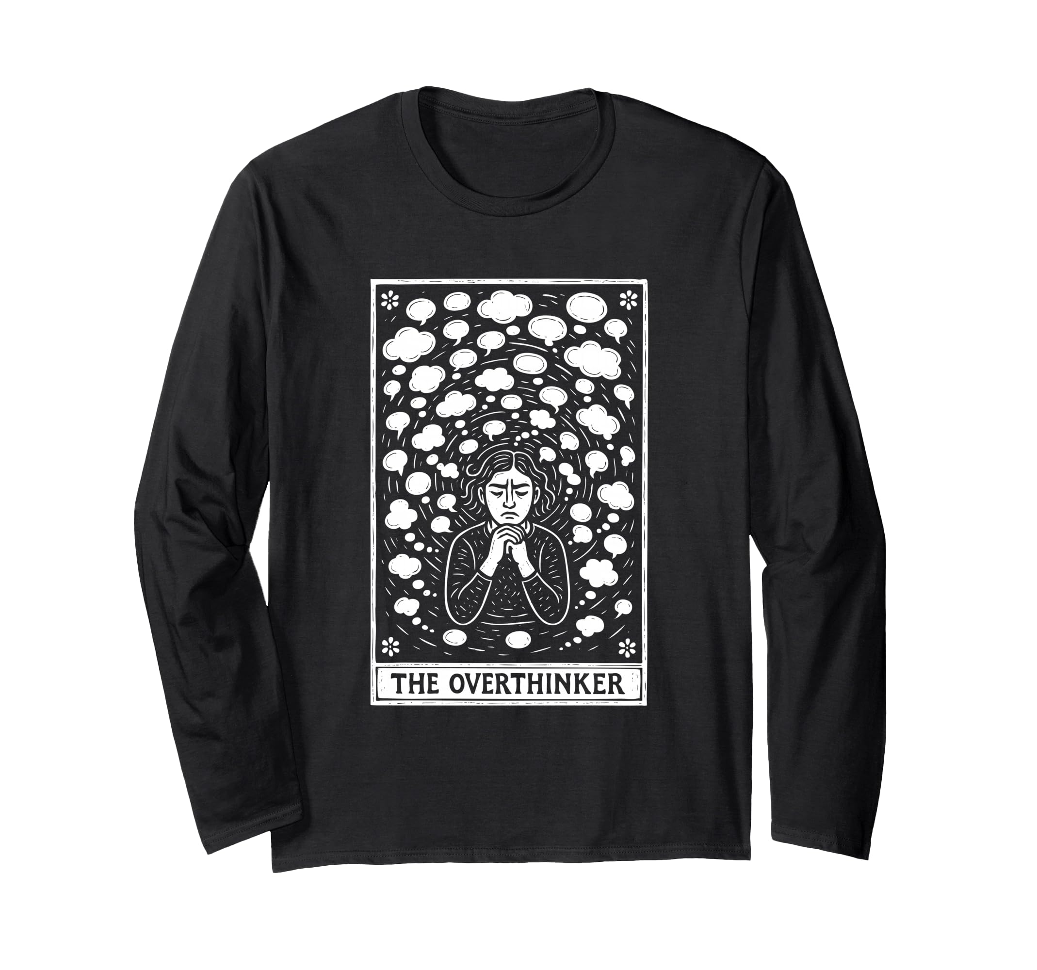 Overthinker Tarot Card Anxiety T-Shirt - Aesthetic Graphic Men Women - T-Shirt, Sweatshirt, Hoodie