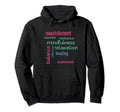 Self Care Word Art Inspirational Hoodie - Casual Everyday Wear Unisex - T-Shirt, Sweatshirt, Hoodie