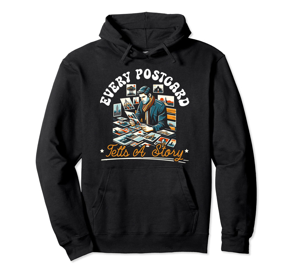 Deltiologist Deltiology Philocarty Hoodie - Minimalist Print for Adults - T-Shirt, Sweatshirt, Hoodie