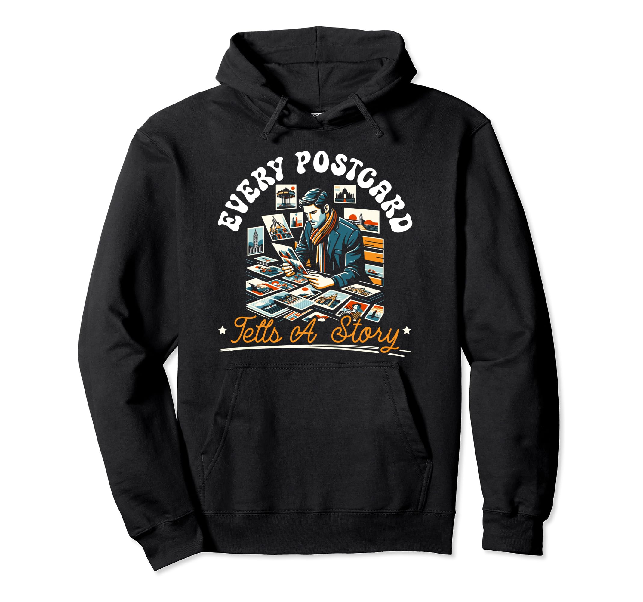 Deltiologist Deltiology Philocarty Hoodie - Minimalist Print for Adults - T-Shirt, Sweatshirt, Hoodie