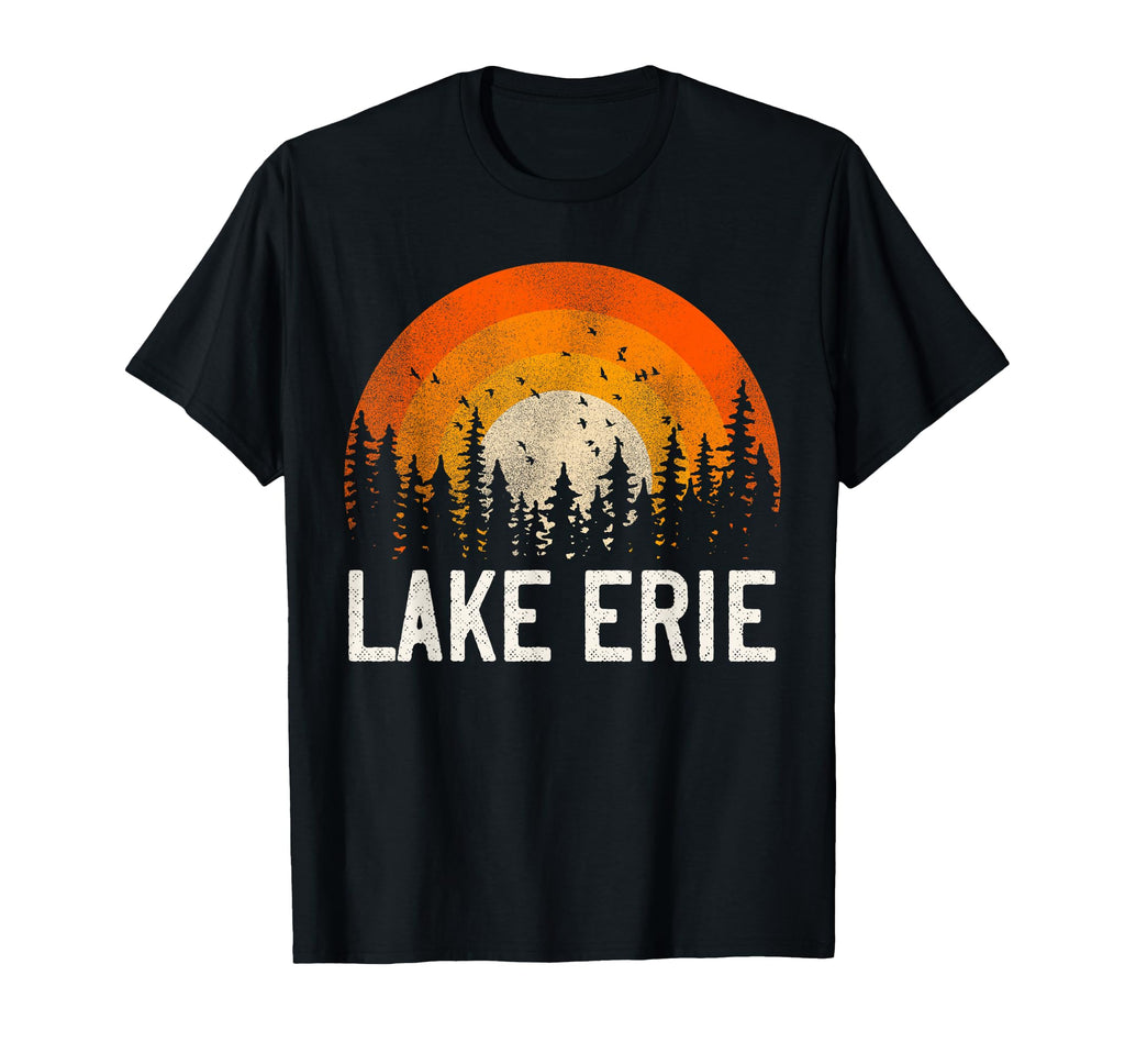 Lake Erie 70S 80S T-Shirt - Fun Novelty Design Men Women - T-Shirt, Sweatshirt, Hoodie