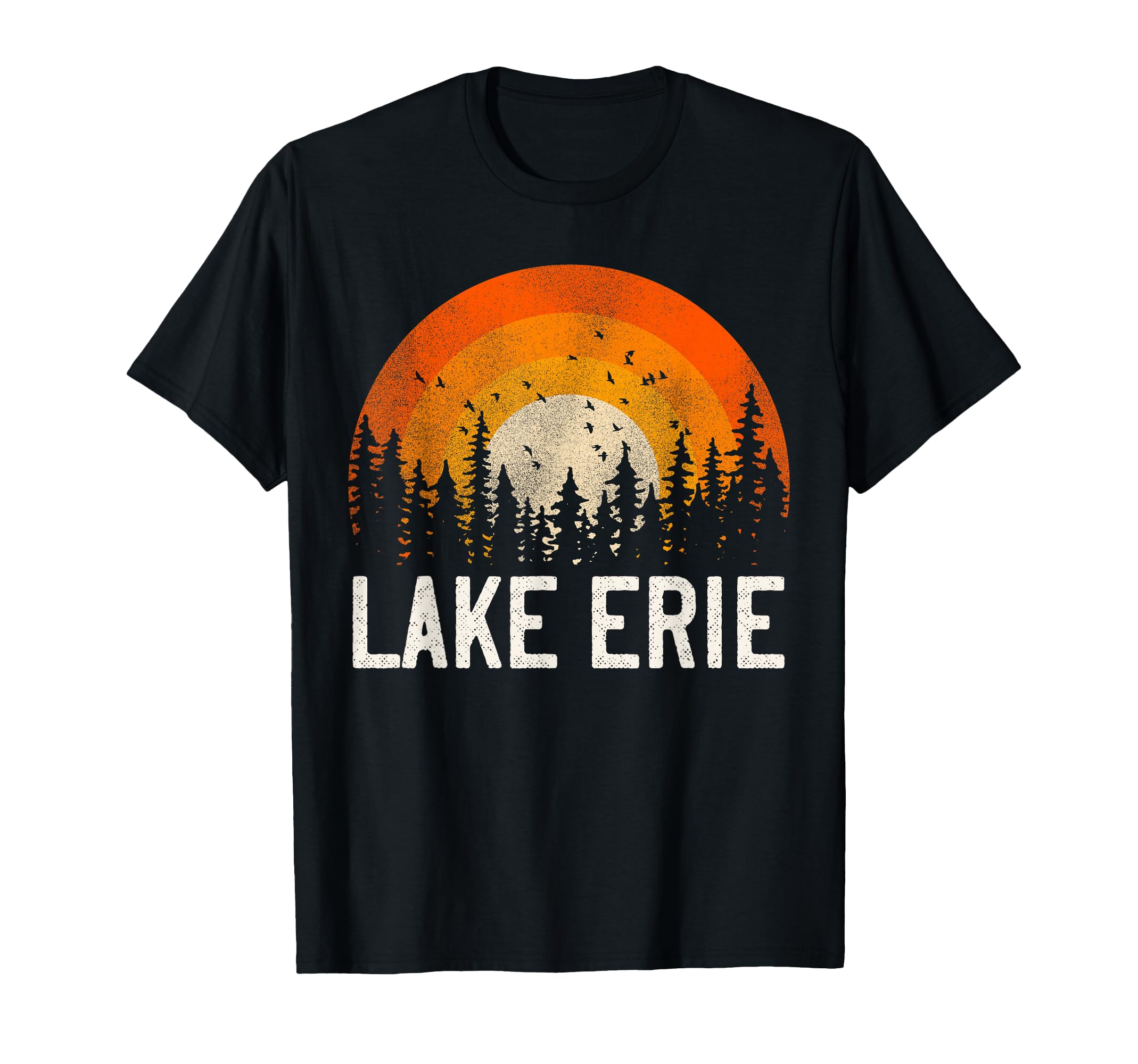 Lake Erie 70S 80S T-Shirt - Fun Novelty Design Men Women - T-Shirt, Sweatshirt, Hoodie