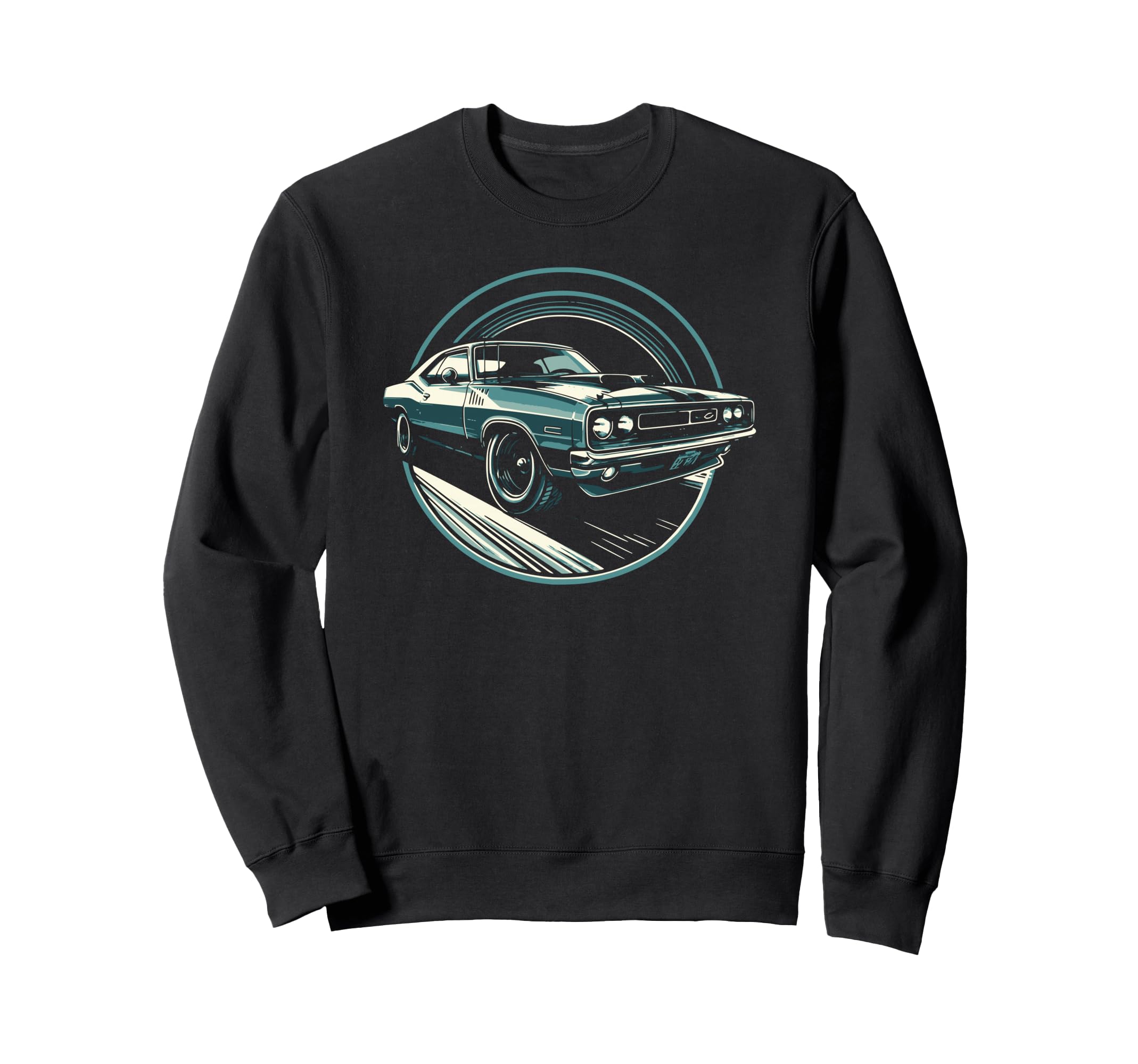 Muscle Car 60S 70S Car Lover Sweatshirt - Unique Graphic Unisex - T-Shirt, Sweatshirt, Hoodie