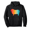 Sheep Silhouette 70S 80S Distressed Hoodie - Streetwear Style Men Women - T-Shirt, Sweatshirt, Hoodie