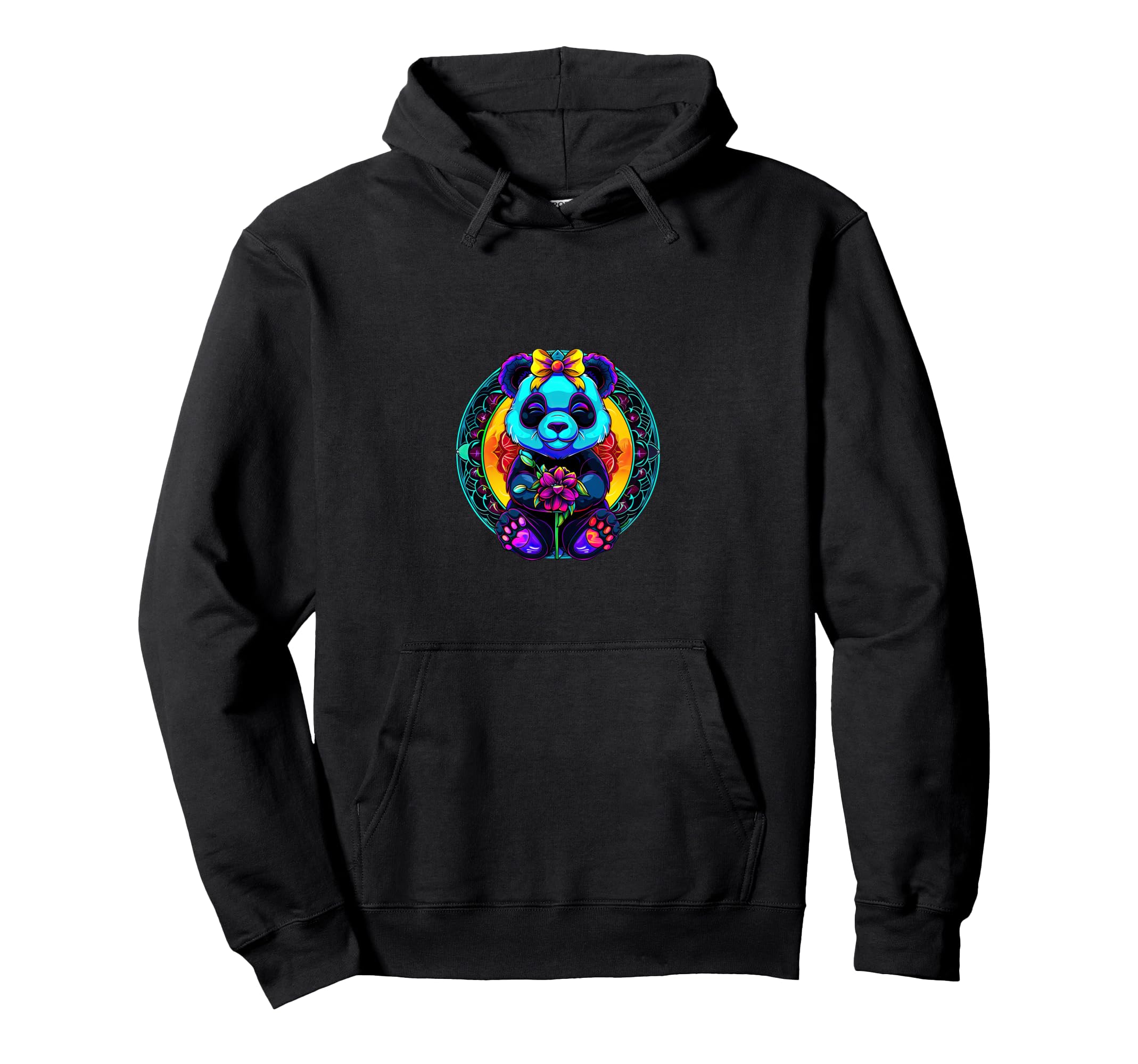Streetwear Synthwave 80S 90S Panda Hoodie - Unique Graphic Men Women - T-Shirt, Sweatshirt, Hoodie