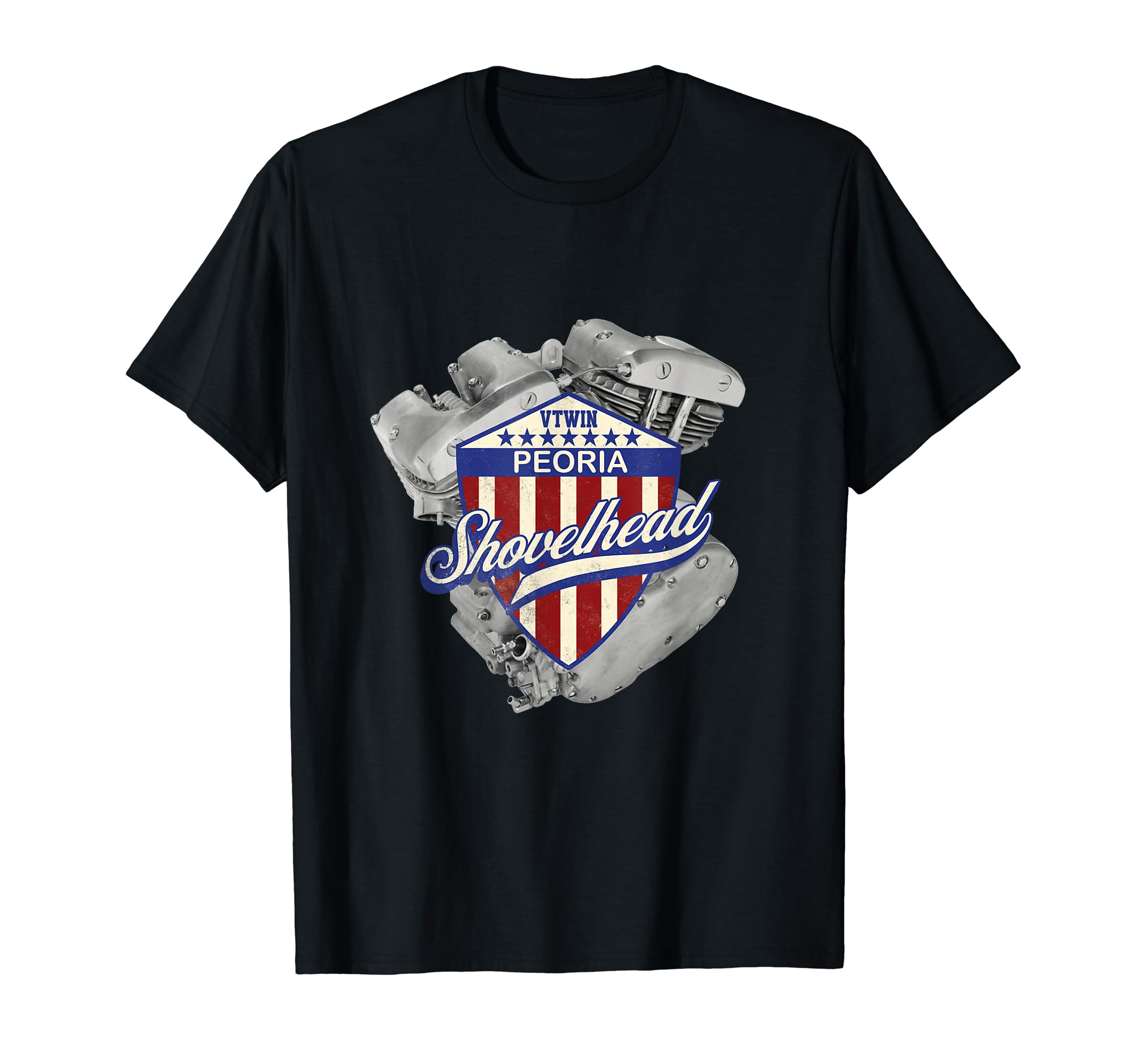 Hd Shovelhead Old School Peoria Biker T-Shirt - Fun Novelty Design Unisex - T-Shirt, Sweatshirt, Hoodie