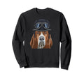 Funny Motorcycle Helmet Basset Sweatshirt - Streetwear Style for Adults - T-Shirt, Sweatshirt, Hoodie