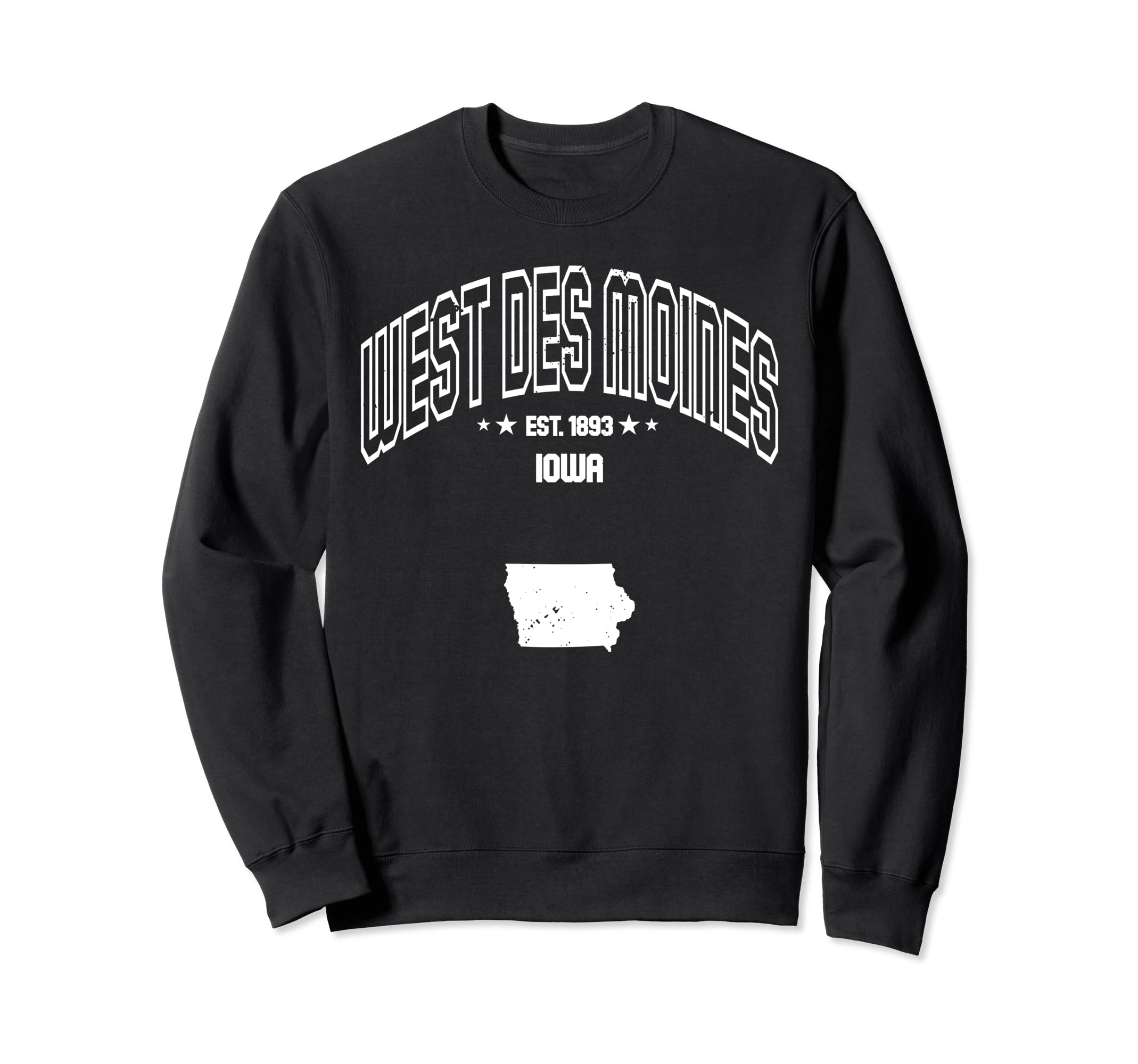 Throwback Athletic West Des Moines Iowa Sweatshirt - Unique Graphic Unisex - T-Shirt, Sweatshirt, Hoodie