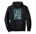 Mid Century Long Neck Cats 50S 60S Hoodie - Fun Novelty Design for Adults - T-Shirt, Sweatshirt, Hoodie