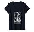 Womens Overthinker Tarot V Neck T-Shirt - Aesthetic Graphic for Adults - T-Shirt, Sweatshirt, Hoodie
