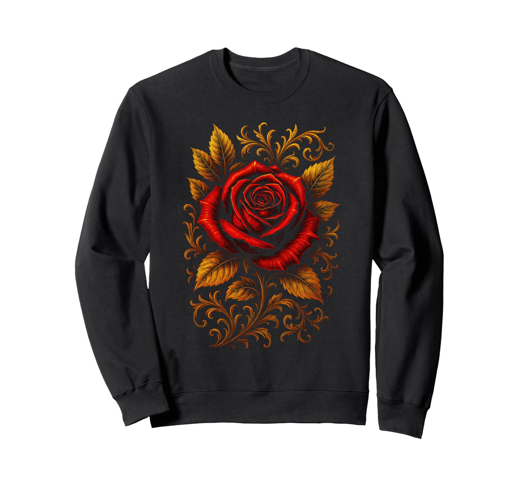 Rose Art Sweatshirt - Novelty Apparel Men Women - T-Shirt, Sweatshirt, Hoodie