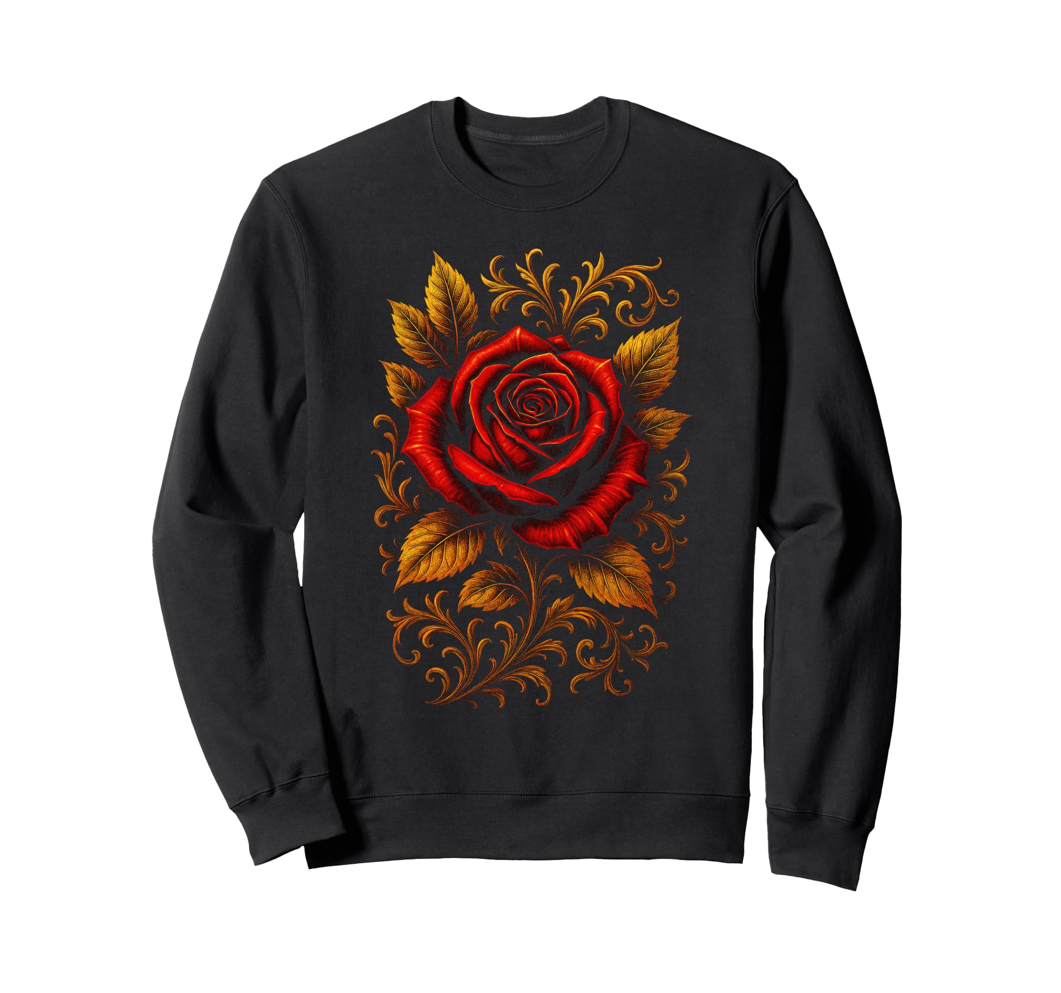 Rose Art Sweatshirt - Novelty Apparel Men Women - T-Shirt, Sweatshirt, Hoodie