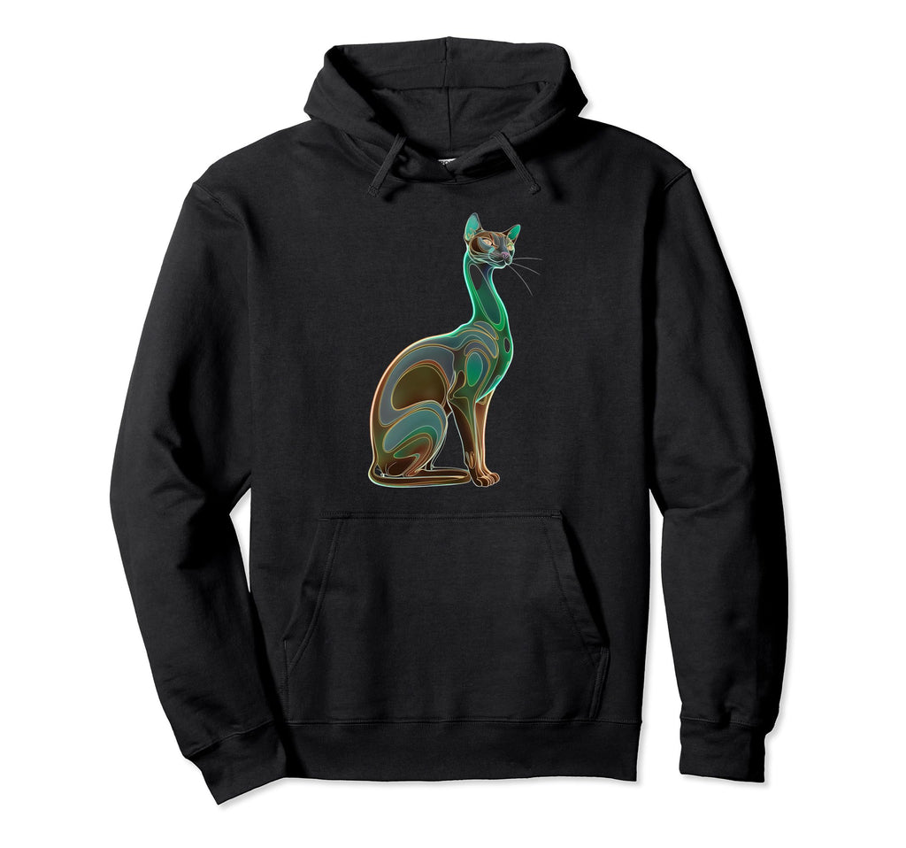 Mid Century Long Neck Cats 50S 60S Hoodie - Trendy Graphic Men Women - T-Shirt, Sweatshirt, Hoodie