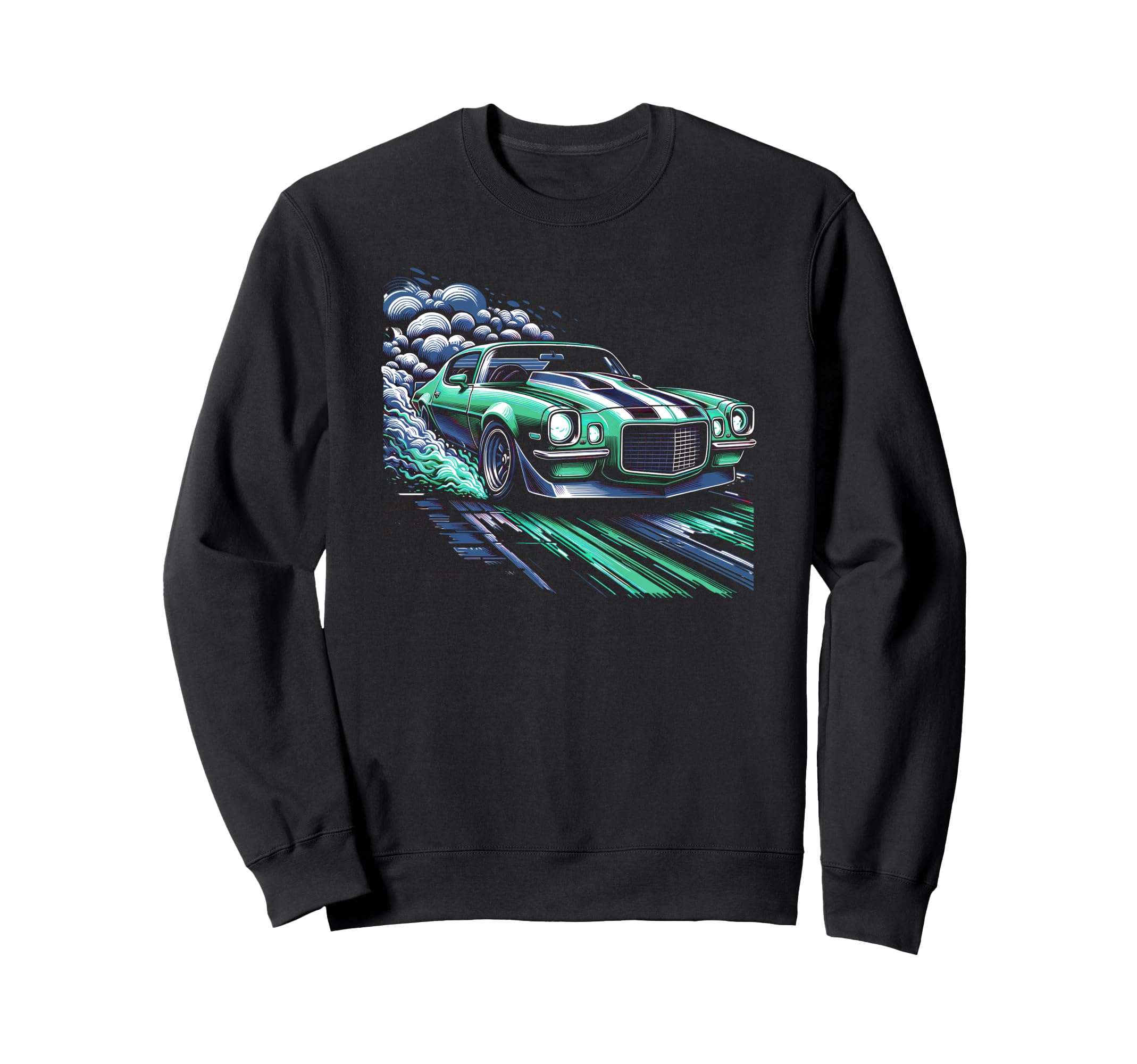 Muscle Car 60S 70S Car Lover Sweatshirt - Graphic Print for Adults - T-Shirt, Sweatshirt, Hoodie