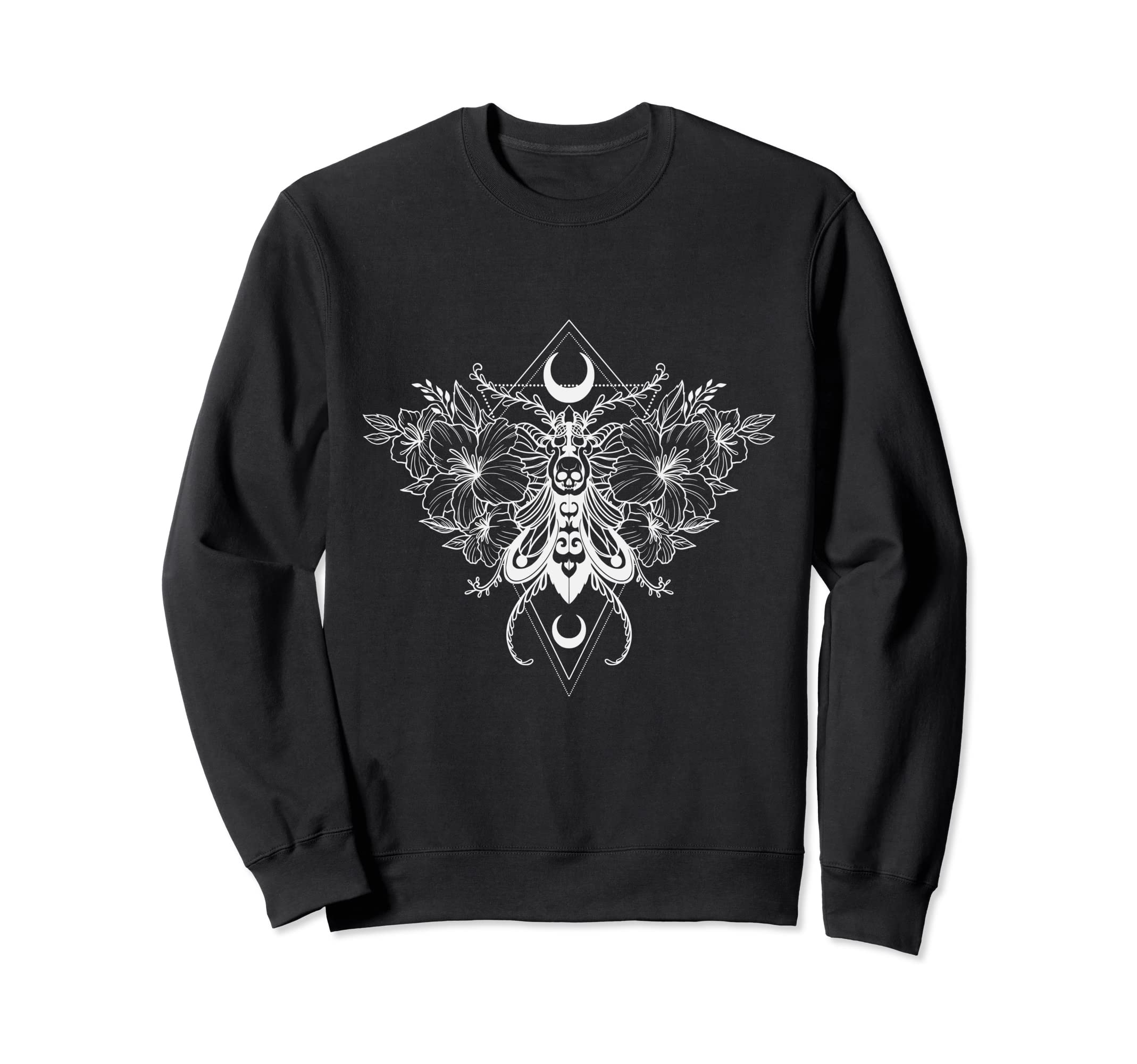 Beautiful Moth Goth Horror Sweatshirt - Custom Art Print Men Women - T-Shirt, Sweatshirt, Hoodie