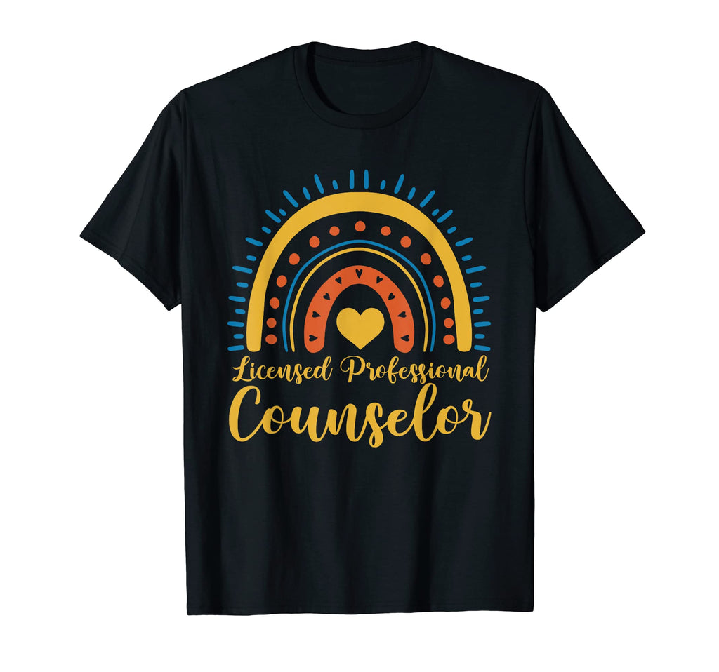Licensed Professional Counselor Rainbow T-Shirt - Unique Graphic Men Women - T-Shirt, Sweatshirt, Hoodie