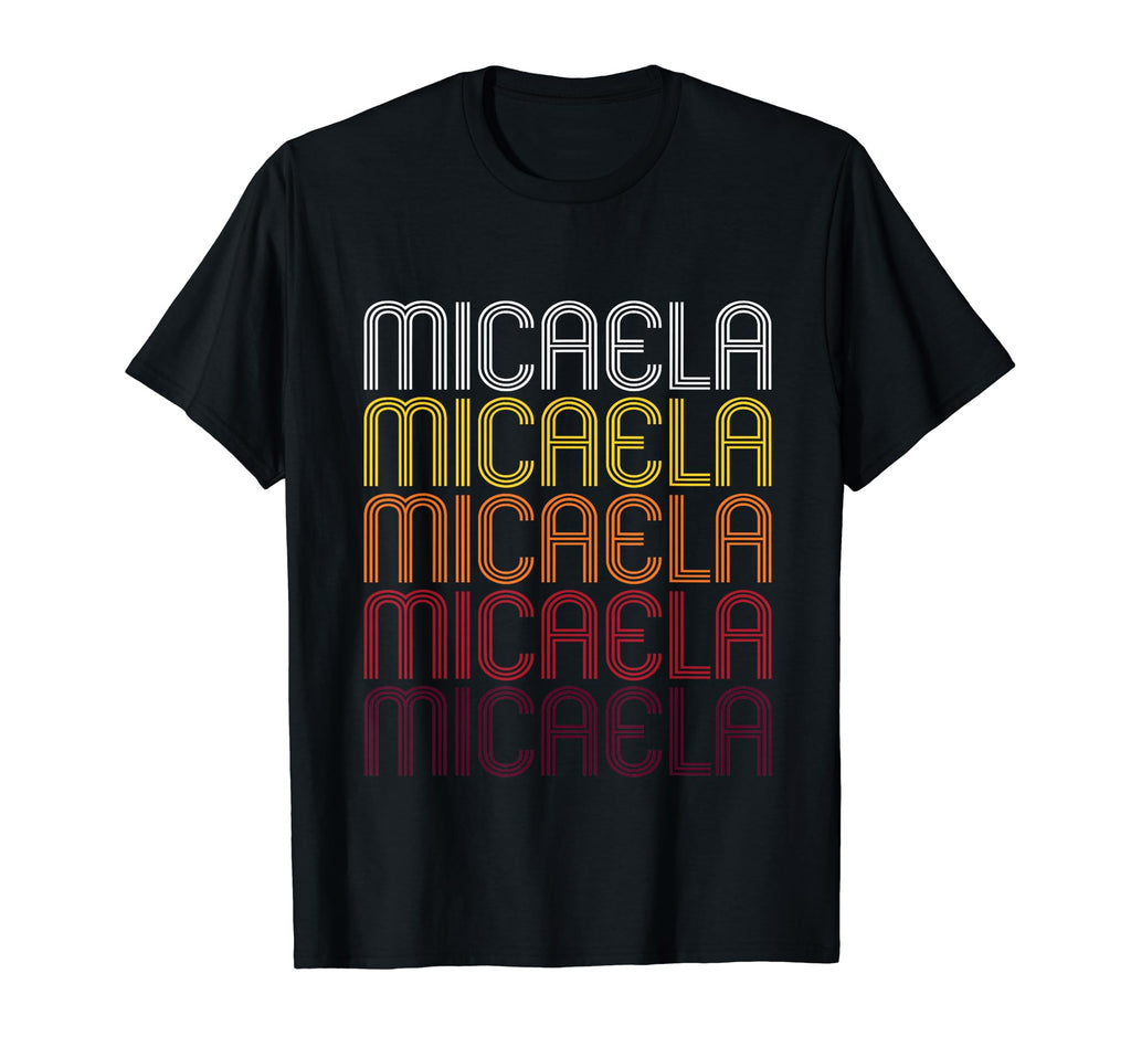 Micaela Wordmark Pattern T-Shirt - Fun Novelty Design for Adults - T-Shirt, Sweatshirt, Hoodie