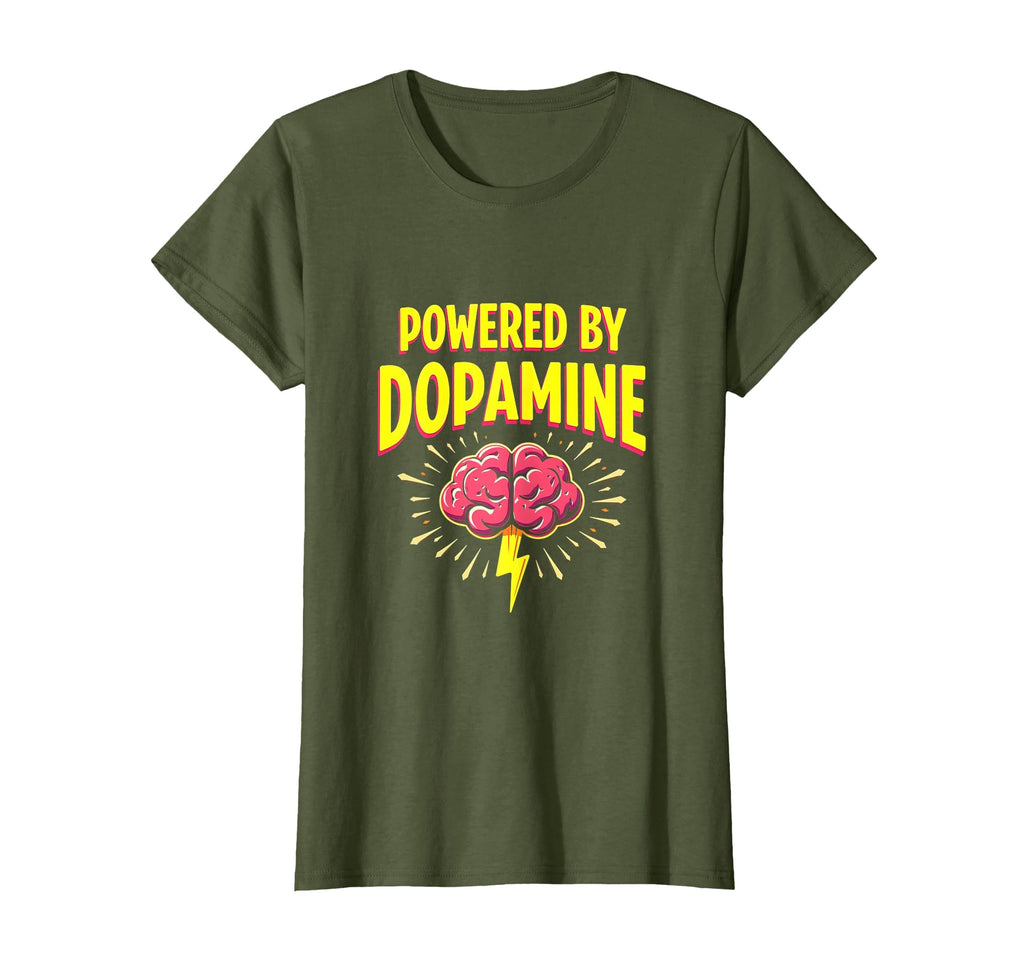 Powered Dopamine Adhd Brain T-Shirt - Custom Art Print for Adults - T-Shirt, Sweatshirt, Hoodie