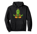 Meditation Cactus Yoga Pose Relaxing Hoodie - Aesthetic Graphic Men Women - T-Shirt, Sweatshirt, Hoodie