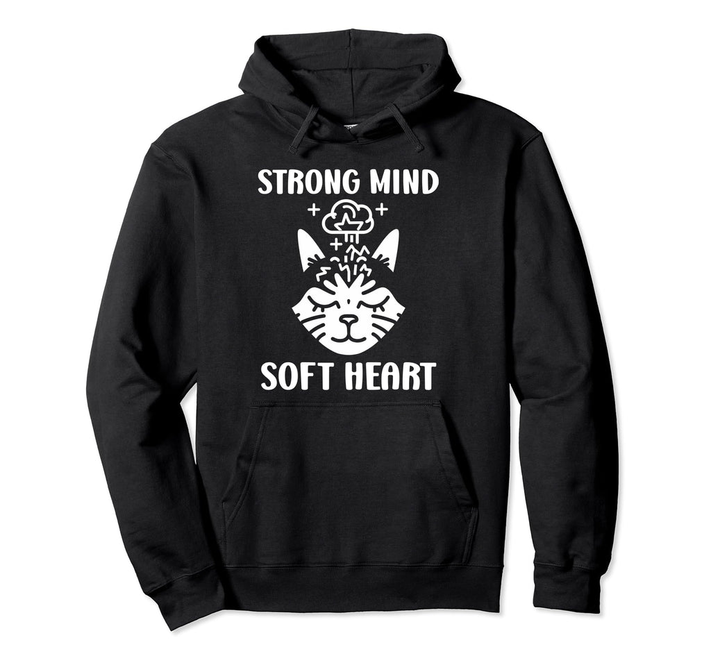 Animal Strong Mind Soft Heart Mental Health Hoodie - Trendy Graphic Unisex - T-Shirt, Sweatshirt, Hoodie