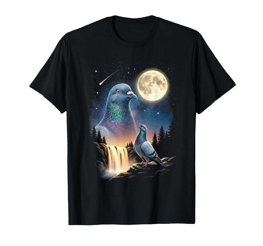 Pigeon Howling To Moon Meme Funny T-Shirt - Custom Art Print for Adults - T-Shirt, Sweatshirt, Hoodie
