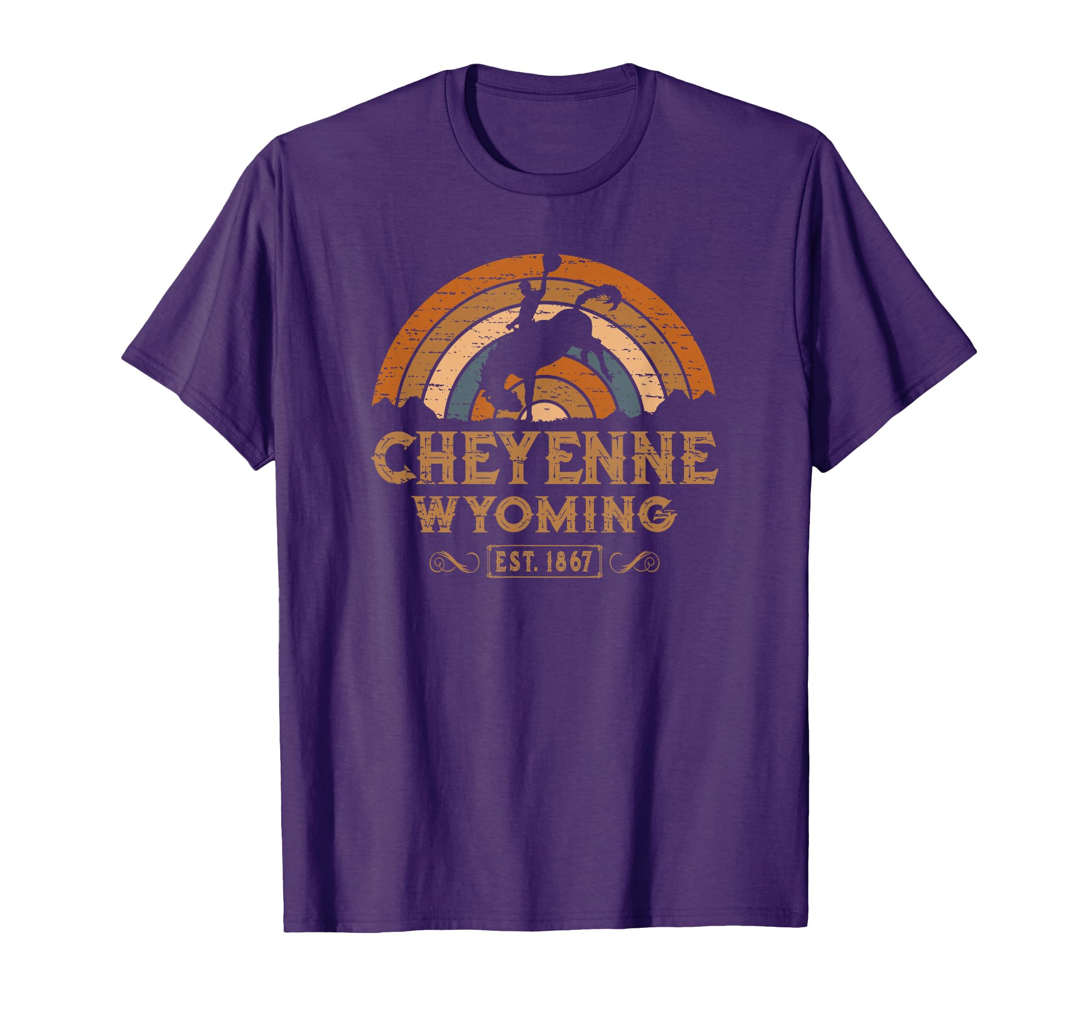Cheyenne Wyoming Wy Rodeo Cowboy T-Shirt - Fun Novelty Design Unisex - T-Shirt, Sweatshirt, Hoodie