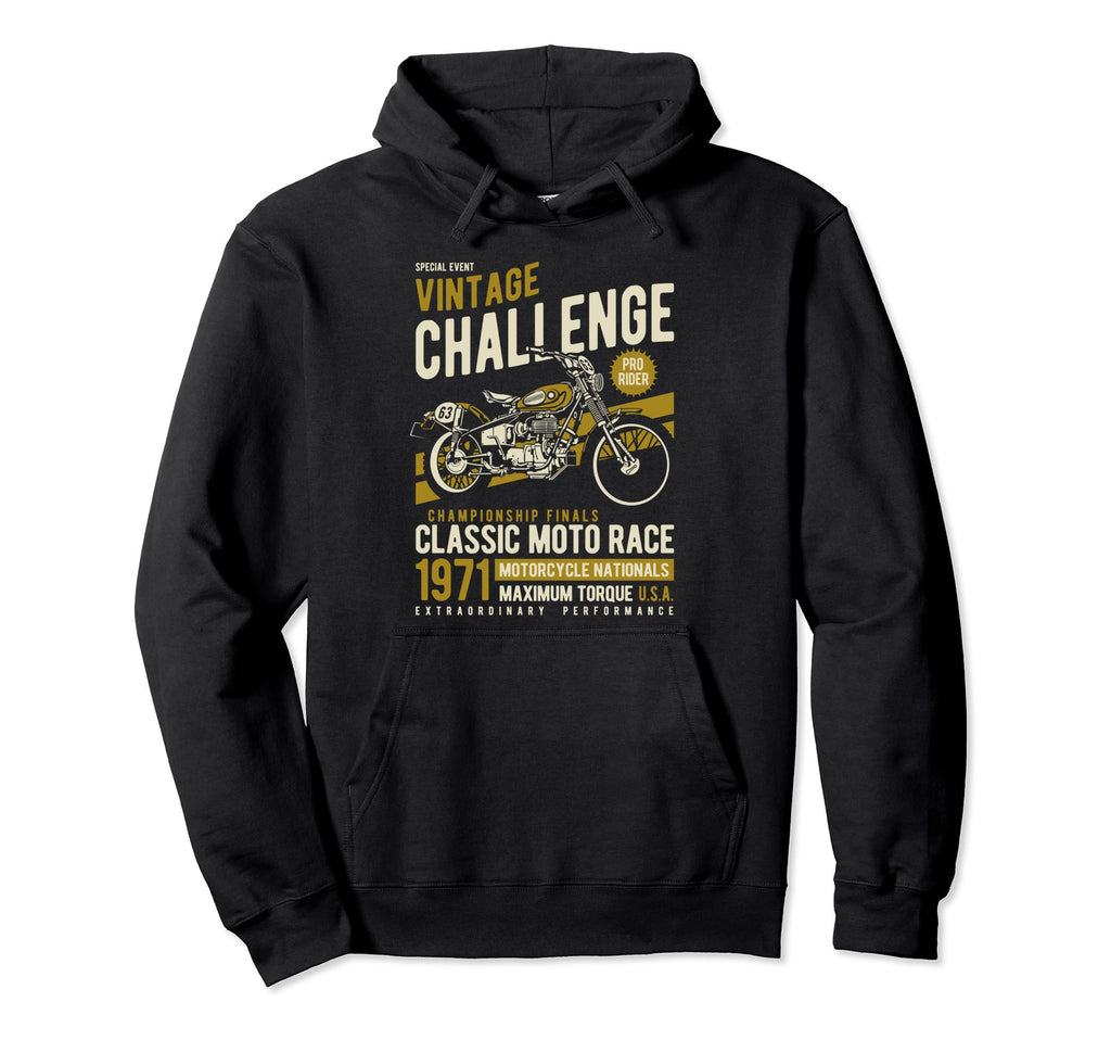 Challenge Motorcycle Race Hoodie - Casual Everyday Wear for Adults - T-Shirt, Sweatshirt, Hoodie