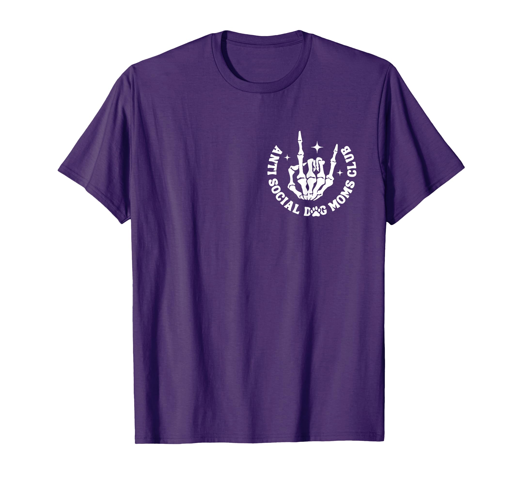 Anti Social Dog Moms Club Groovy T-Shirt - Minimalist Print Men Women - T-Shirt, Sweatshirt, Hoodie