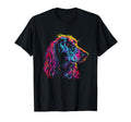 Dog Afghan Hound Vaporwave Retrowave T-Shirt - Graphic Print Unisex - T-Shirt, Sweatshirt, Hoodie