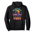 Electric Vibes Jellyfish 80S Hoodie - Aesthetic Graphic Men Women - T-Shirt, Sweatshirt, Hoodie