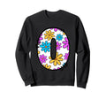 Letter O Floral Daisy Alphabet Sweatshirt - Streetwear Style Unisex - T-Shirt, Sweatshirt, Hoodie