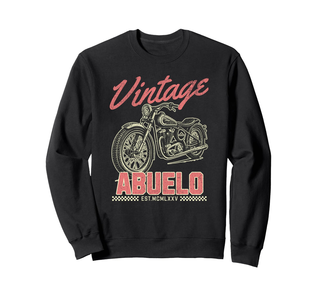 Abuelo Motorcycle Fathers Day Sweatshirt - Trendy Graphic for Adults - T-Shirt, Sweatshirt, Hoodie