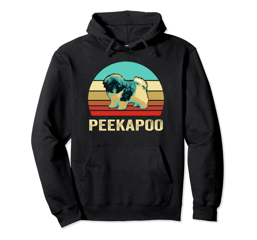 Sunset Peekapoo Hoodie - Aesthetic Graphic Unisex - T-Shirt, Sweatshirt, Hoodie