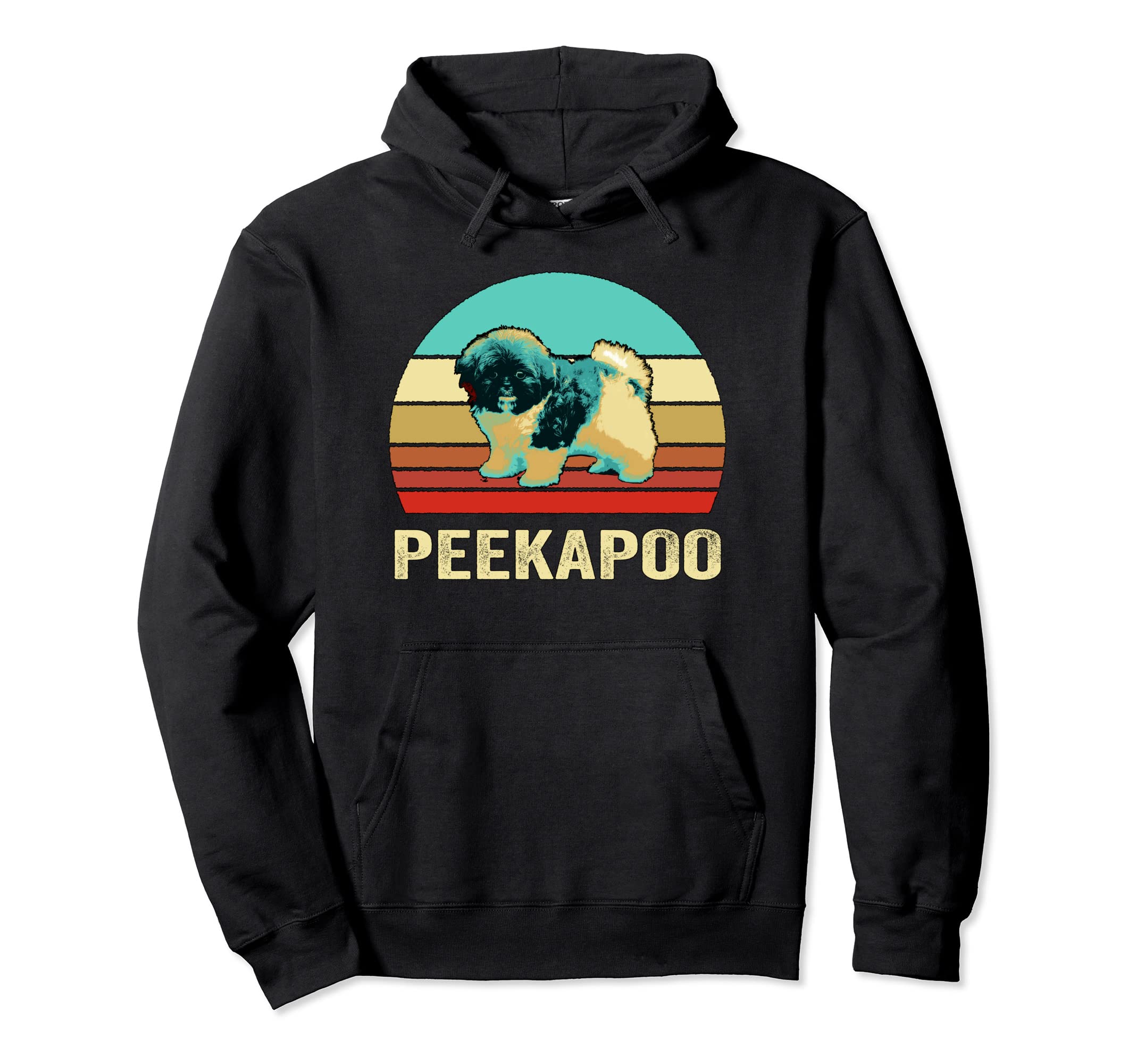 Sunset Peekapoo Hoodie - Aesthetic Graphic Unisex - T-Shirt, Sweatshirt, Hoodie