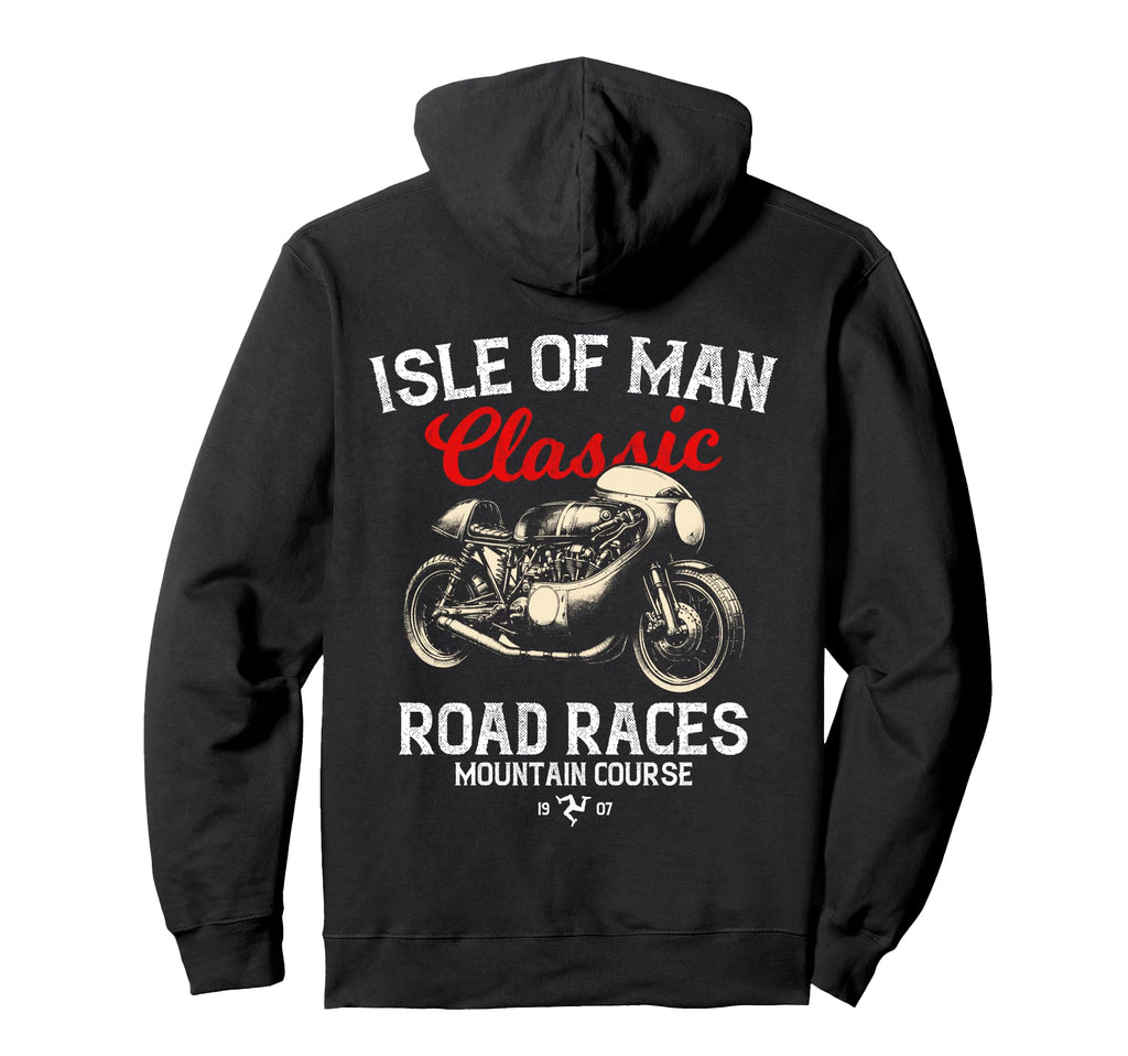 Isle Races Motorbike Race Hoodie - Fun Novelty Design Unisex - T-Shirt, Sweatshirt, Hoodie