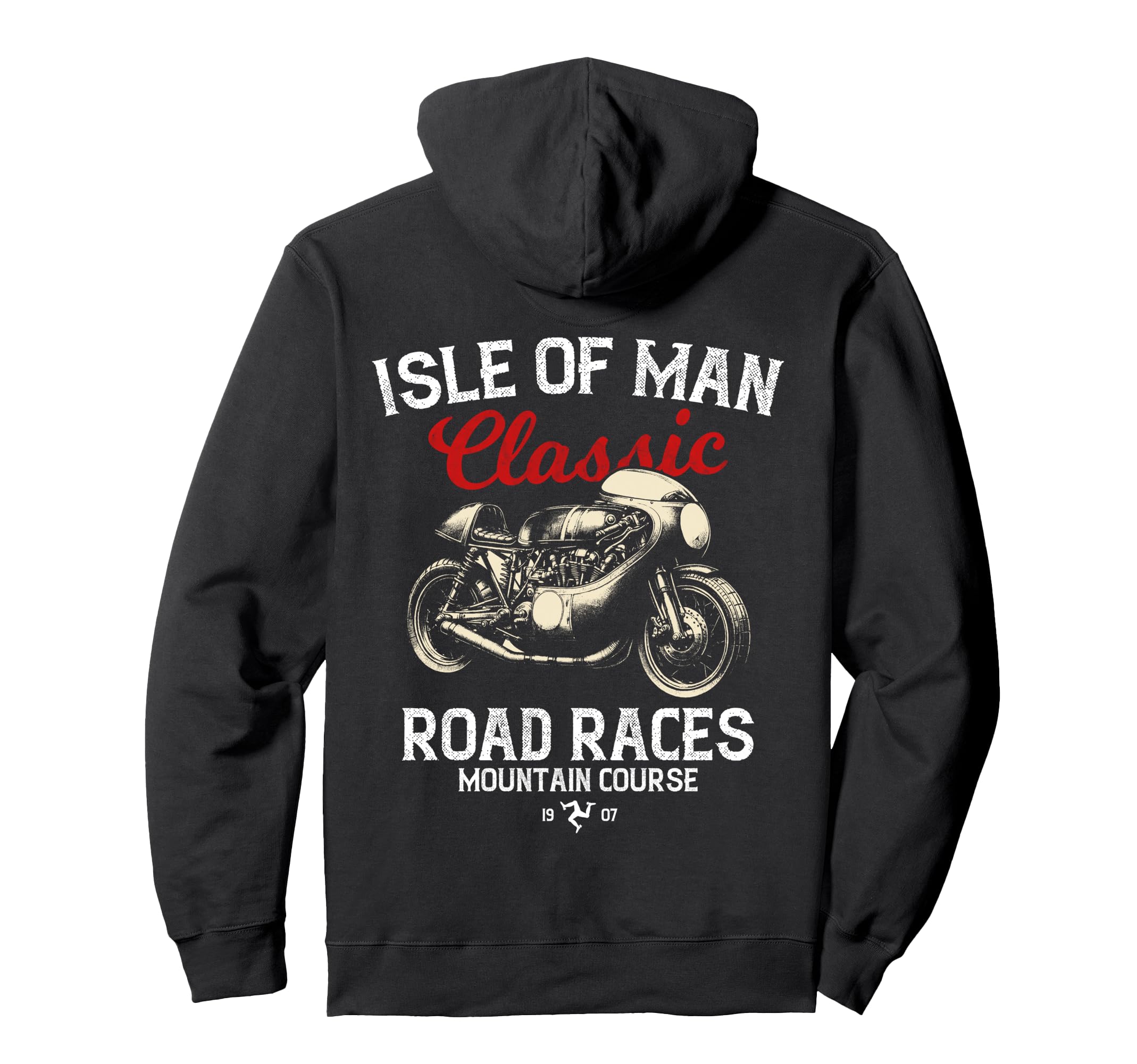 Isle Races Motorbike Race Hoodie - Fun Novelty Design Unisex - T-Shirt, Sweatshirt, Hoodie
