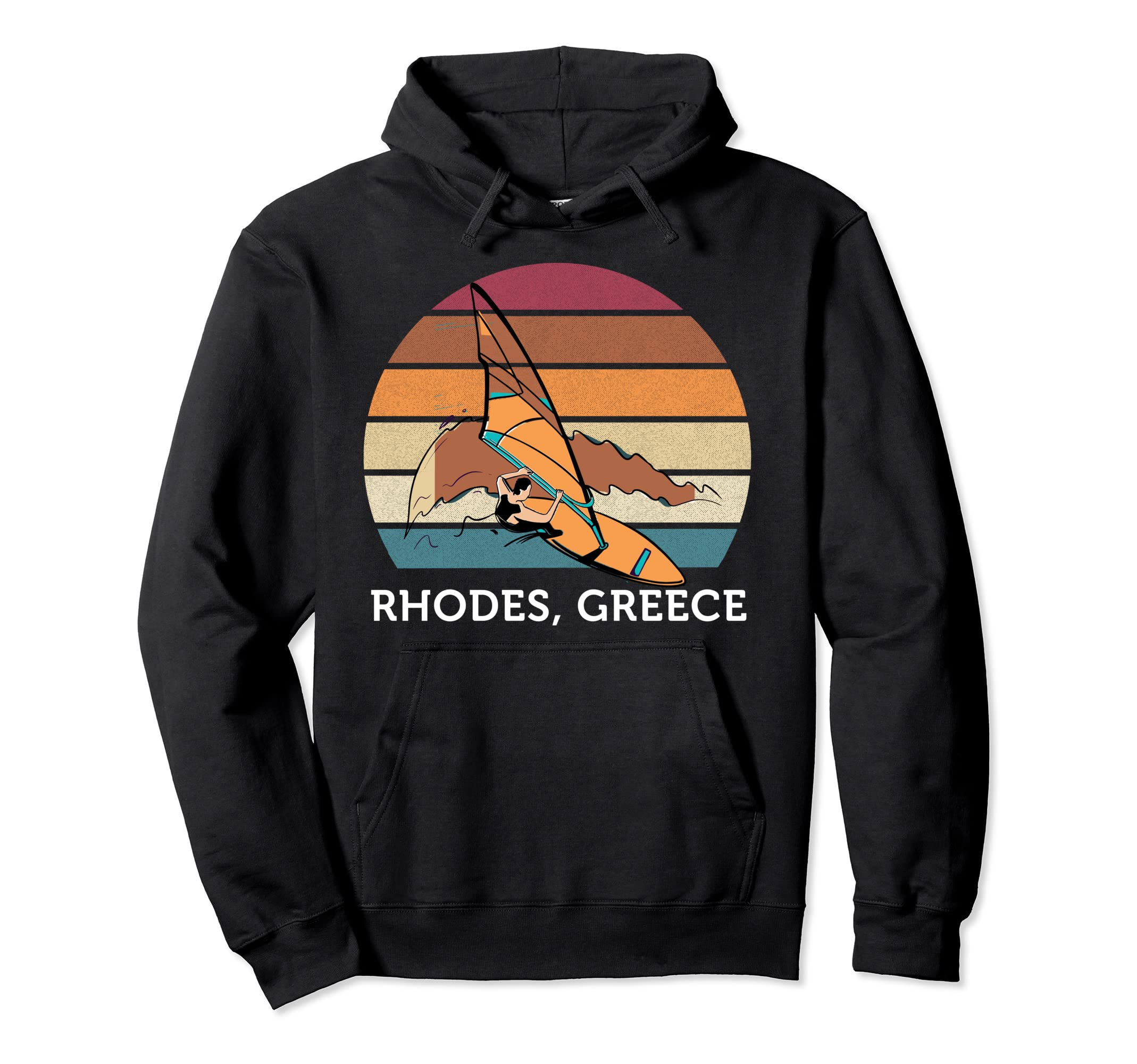 Windsurfing Surfboard Lovers Sunset Hoodie - Graphic Print for Adults - T-Shirt, Sweatshirt, Hoodie