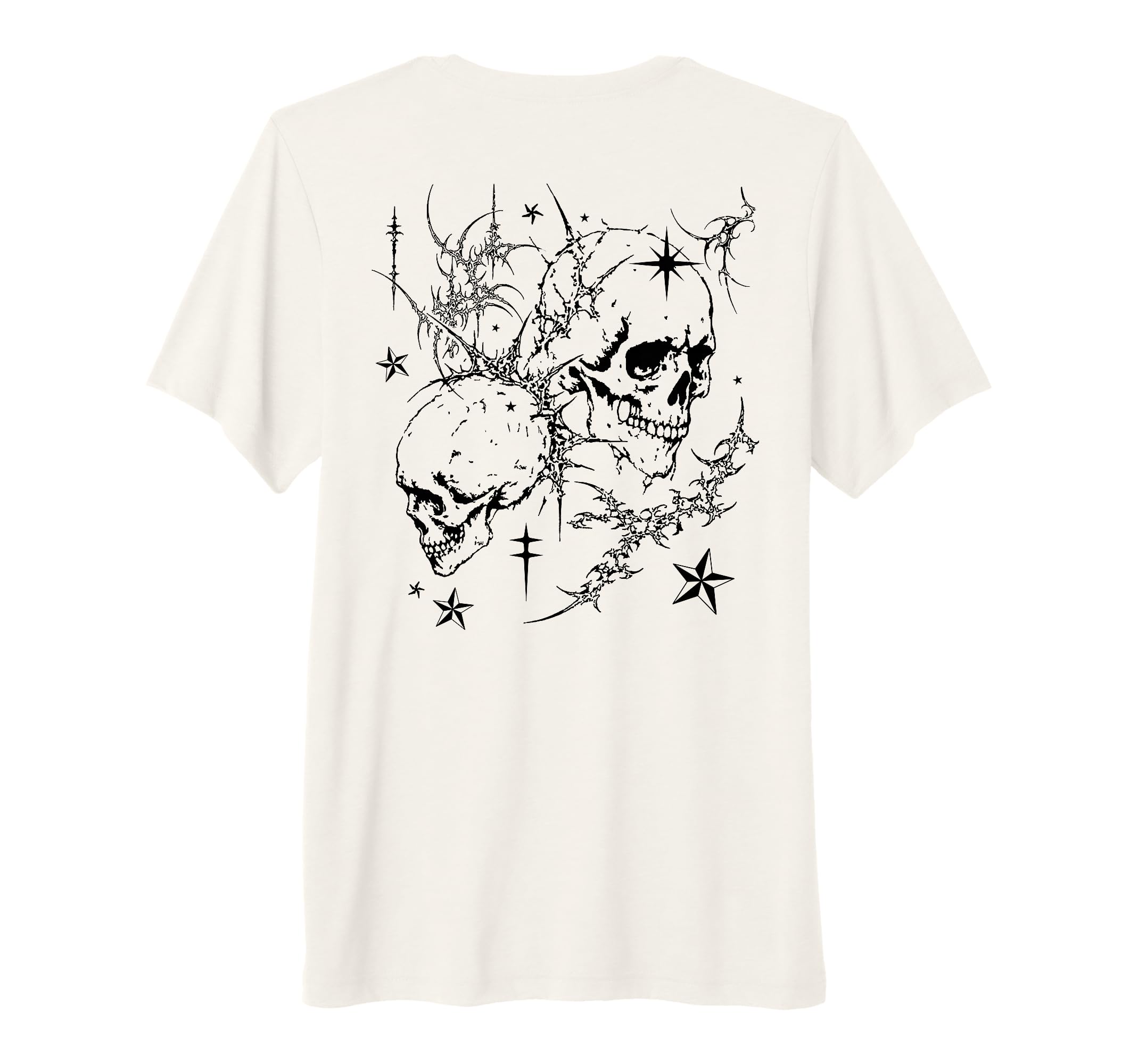 Skull Y2K Grunge Goth Alt Sigilism Tri T-Shirt - Trendy Graphic for Adults - T-Shirt, Sweatshirt, Hoodie
