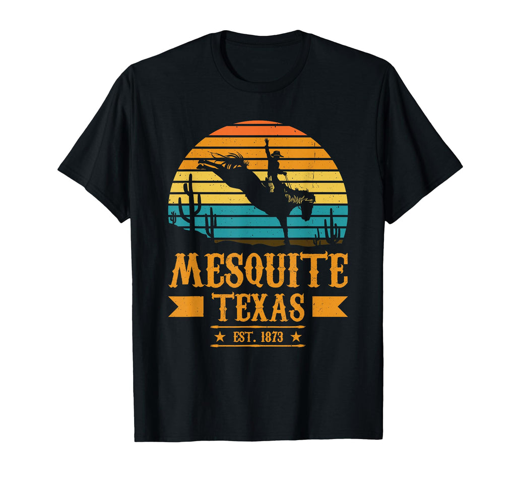 Mesquite Texas Rodeo Rider Horse Mesquite T-Shirt - Trendy Graphic Unisex - T-Shirt, Sweatshirt, Hoodie