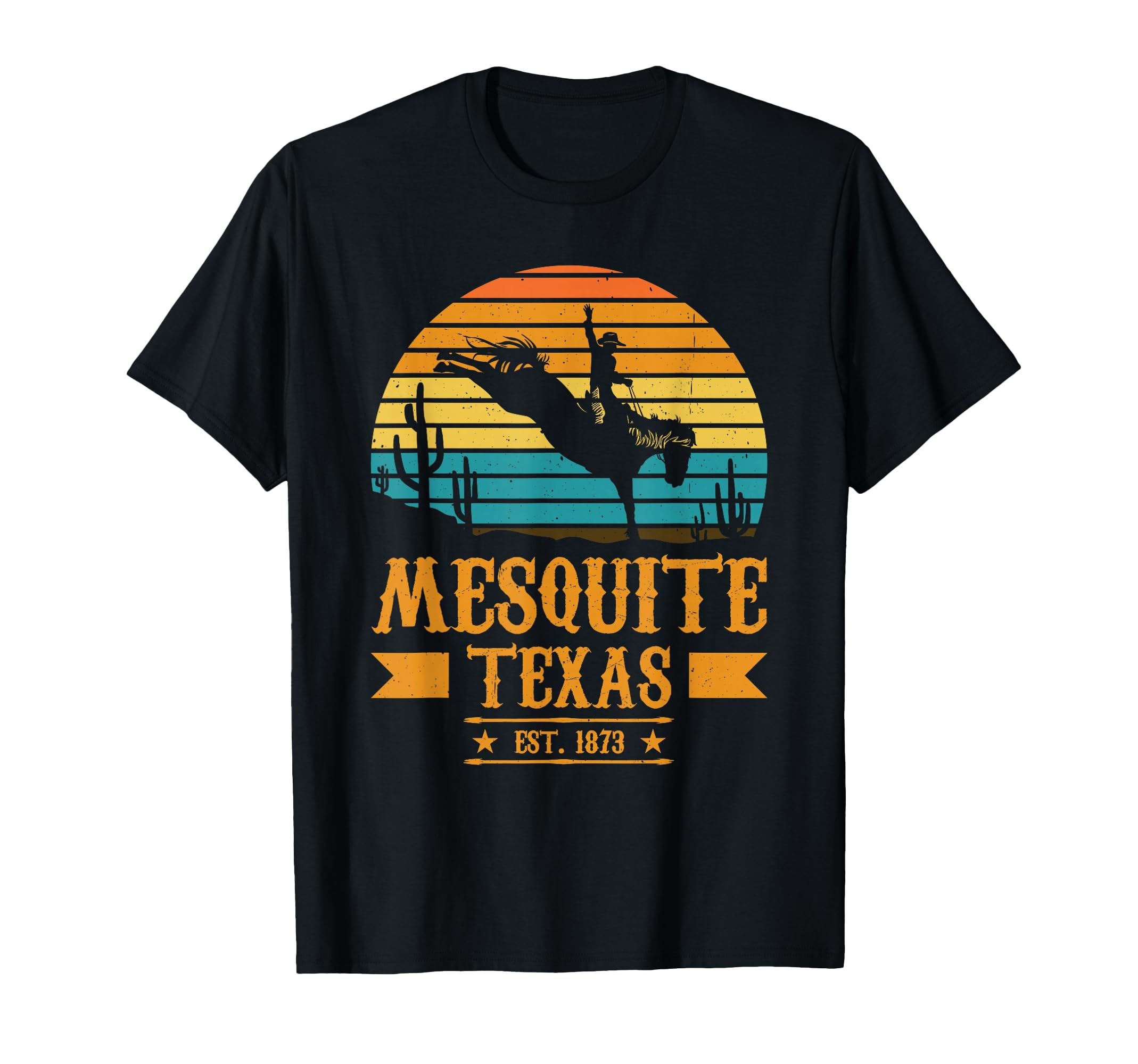 Mesquite Texas Rodeo Rider Horse Mesquite T-Shirt - Trendy Graphic Unisex - T-Shirt, Sweatshirt, Hoodie